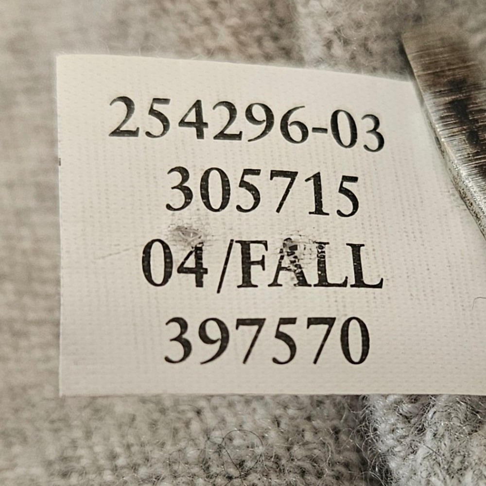 Vtg J.Crew 100% Cashmere Gray Sweater XXS FALL 2004 AS-IS Read Description - Picture 5 of 10